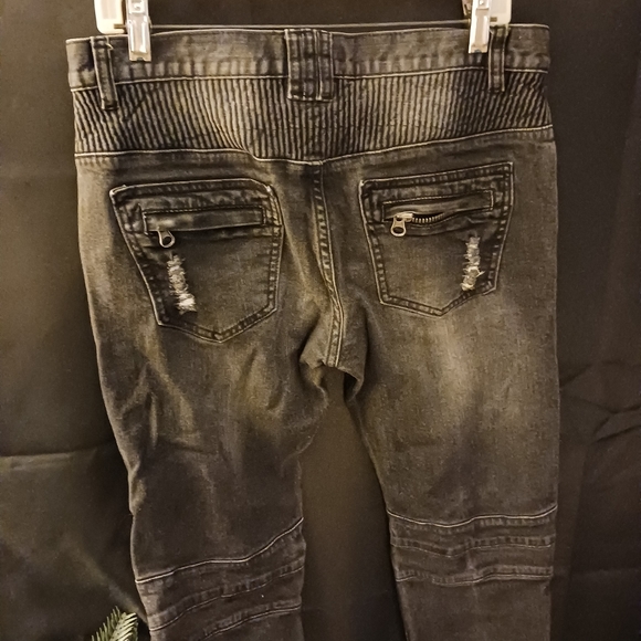Men's 8ighth/Dstrkt slim moto jeans sz 34x32 - Picture 9 of 13